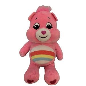 Care Bears Cheer Bear Pink Plush Stuffed Animal 10" Basic Fun
